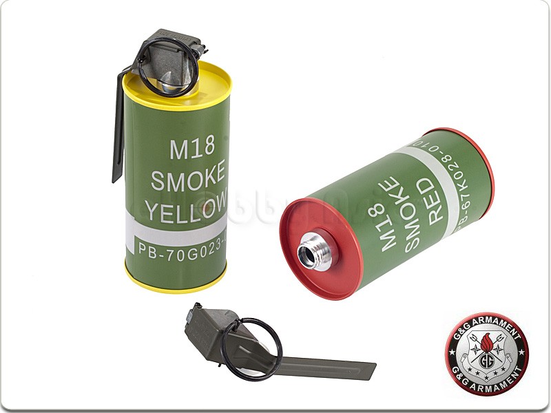 G&G Replica M18 Smoke Grenades Airsoft BB | Militaryhobbies.com.co