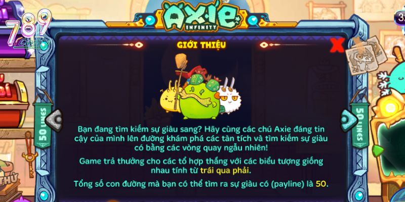 Axie Infinity là tựa game slots với 50 dòng thanh toán